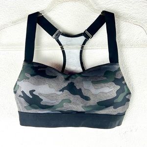 PINK ACTIVE |💗 Camo Print Padded Racerback Sports Bra